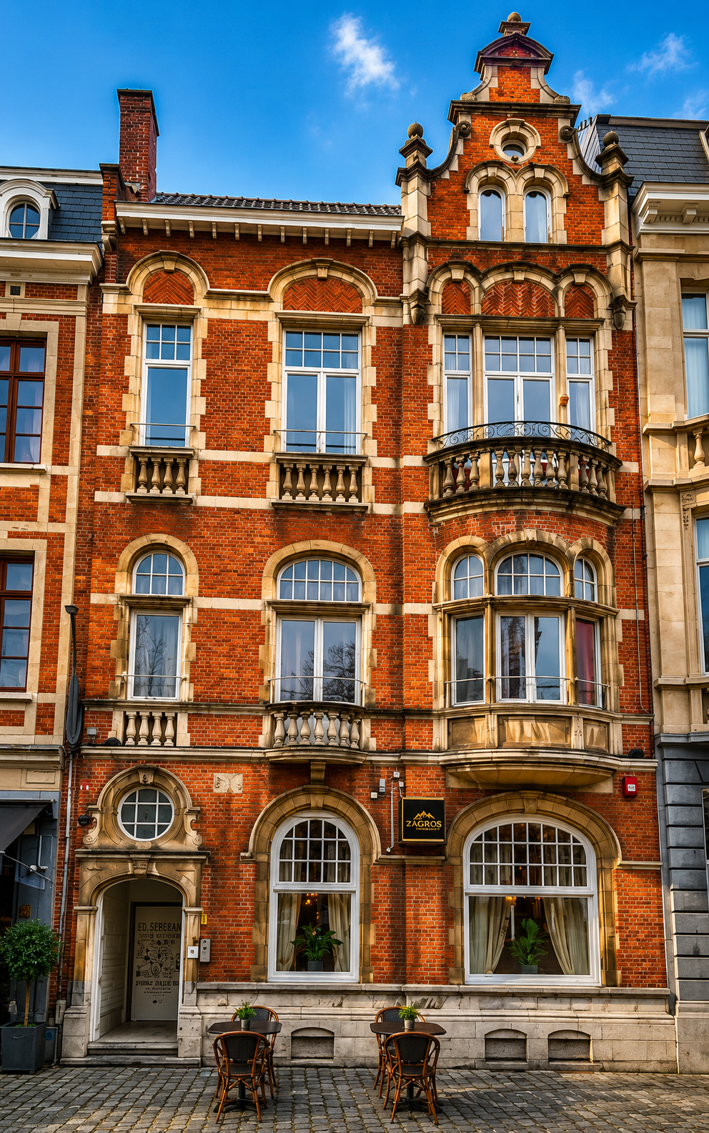 Historic Zagros Restaurant façade in Leuven