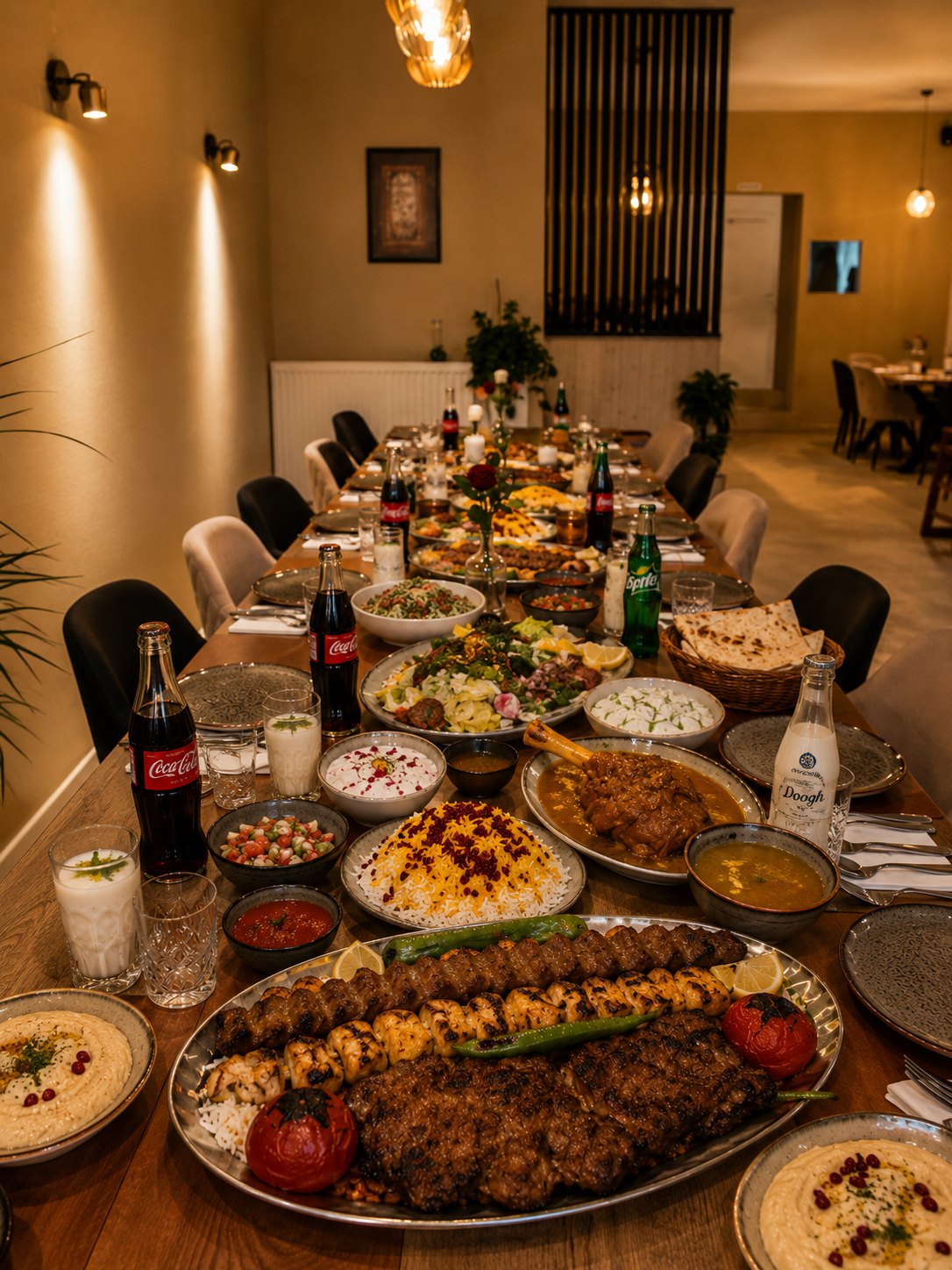 Zagros Persian feast prepared for a private event