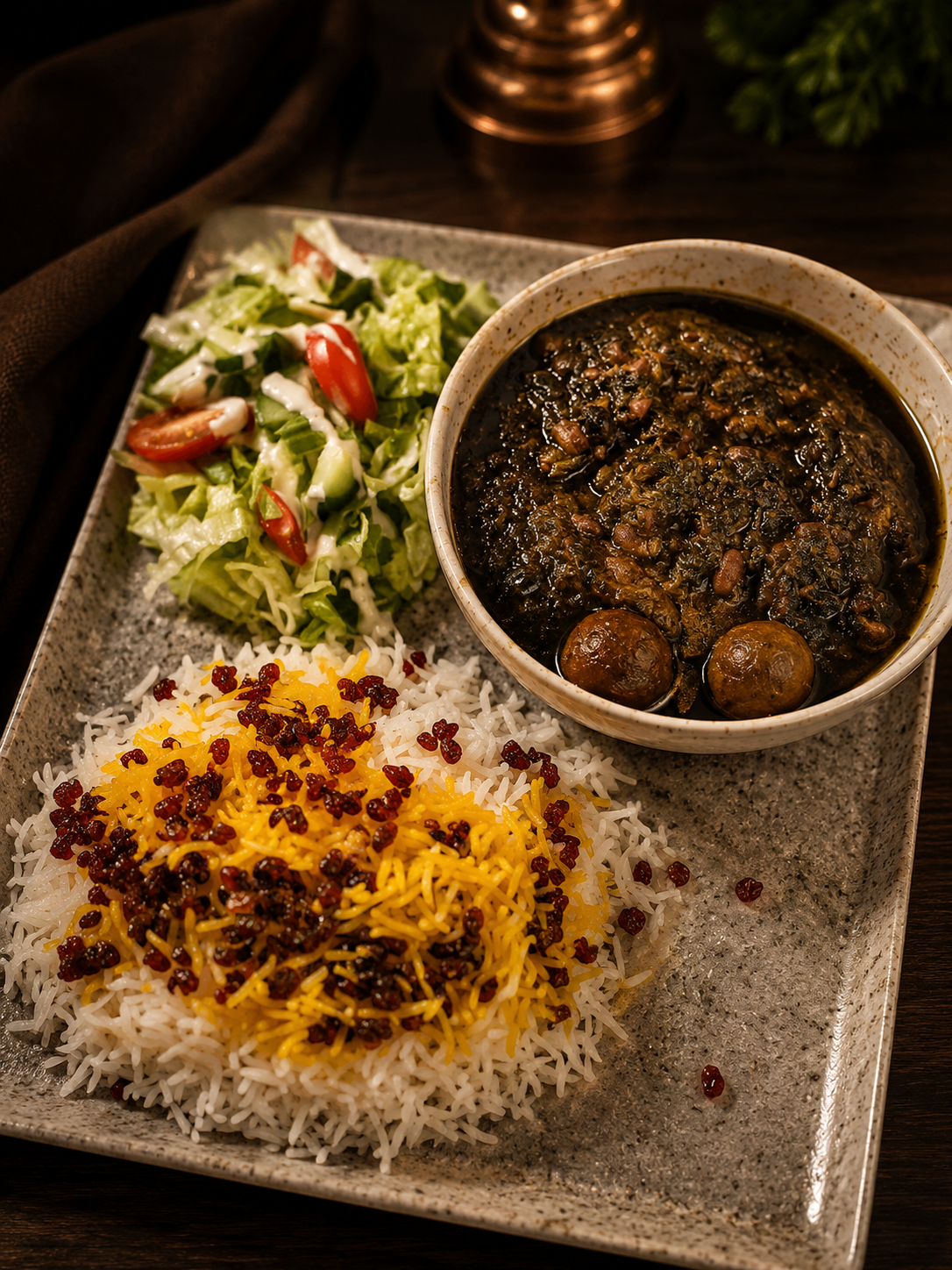 Ghormeh Sabzi Persian stew